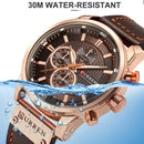 Brand CURREN- Men's Luxury Quartz Watch - High Quality