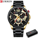 Brand CURREN- Men's Luxury Quartz Watch - High Quality