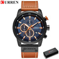 Brand CURREN- Men's Luxury Quartz Watch - High Quality