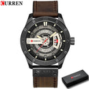 Brand CURREN- Men's Luxury Quartz Watch - High Quality
