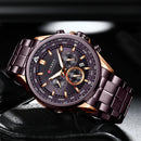 Brand CURREN- Men's Luxury Quartz Watch - High Quality
