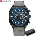 Brand CURREN- Men's Luxury Quartz Watch - High Quality