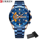 Brand CURREN- Men's Luxury Quartz Watch - High Quality