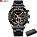 Brand CURREN- Men's Luxury Quartz Watch - High Quality
