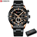 Brand CURREN- Men's Luxury Quartz Watch - High Quality