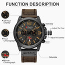 Brand CURREN- Men's Luxury Quartz Watch - High Quality