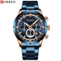 Brand CURREN- Men's Luxury Quartz Watch - High Quality
