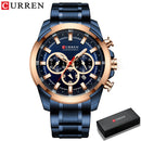 Brand CURREN- Men's Luxury Quartz Watch - High Quality