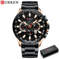 Brand CURREN- Men's Luxury Quartz Watch - High Quality
