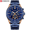 Brand CURREN- Men's Luxury Quartz Watch - High Quality