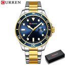 Brand CURREN- Men's Luxury Quartz Watch - High Quality