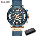 Brand CURREN- Men's Luxury Quartz Watch - High Quality
