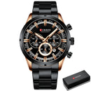 Brand CURREN- Men's Luxury Quartz Watch - High Quality