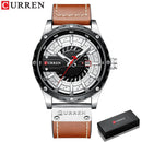 Brand CURREN- Men's Luxury Quartz Watch - High Quality