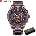 Brand CURREN- Men's Luxury Quartz Watch - High Quality