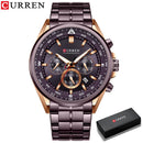 Brand CURREN- Men's Luxury Quartz Watch - High Quality