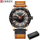 Brand CURREN- Men's Luxury Quartz Watch - High Quality