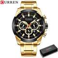 Brand CURREN- Men's Luxury Quartz Watch - High Quality