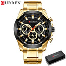 Brand CURREN- Men's Luxury Quartz Watch - High Quality