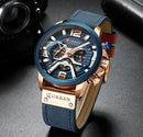 Brand CURREN- Men's Luxury Quartz Watch - High Quality