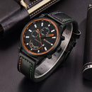 Brand CURREN- Men's Luxury Quartz Watch - High Quality