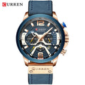 Brand CURREN- Men's Luxury Quartz Watch - High Quality