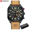 Brand CURREN- Men's Luxury Quartz Watch - High Quality