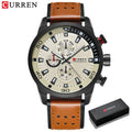Brand CURREN- Men's Luxury Quartz Watch - High Quality