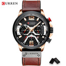 Brand CURREN- Men's Luxury Quartz Watch - High Quality