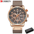 Brand CURREN- Men's Luxury Quartz Watch - High Quality