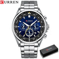 Brand CURREN- Men's Luxury Quartz Watch - High Quality