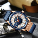 Brand CURREN- Men's Luxury Quartz Watch - High Quality