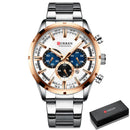 Brand CURREN- Men's Luxury Quartz Watch - High Quality