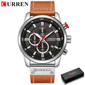 Brand CURREN- Men's Luxury Quartz Watch - High Quality