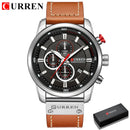 Brand CURREN- Men's Luxury Quartz Watch - High Quality
