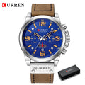Brand CURREN- Men's Luxury Quartz Watch - High Quality