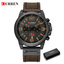 Brand CURREN- Men's Luxury Quartz Watch - High Quality