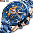 Brand CURREN- Men's Luxury Quartz Watch - High Quality