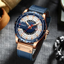 Brand CURREN- Men's Luxury Quartz Watch - High Quality