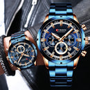 Brand CURREN- Men's Luxury Quartz Watch - High Quality