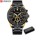 Brand CURREN- Men's Luxury Quartz Watch - High Quality