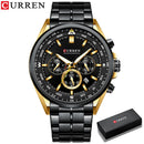 Brand CURREN- Men's Luxury Quartz Watch - High Quality
