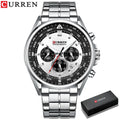 Brand CURREN- Men's Luxury Quartz Watch - High Quality