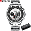 Brand CURREN- Men's Luxury Quartz Watch - High Quality
