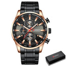 Brand CURREN- Men's Luxury Quartz Watch - High Quality