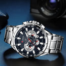 Brand CURREN- Men's Luxury Quartz Watch - High Quality
