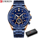 Brand CURREN- Men's Luxury Quartz Watch - High Quality