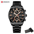 Brand CURREN- Men's Luxury Quartz Watch - High Quality