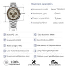 Brand PAGANI- Men's Luxury Quartz Watch - High Quality