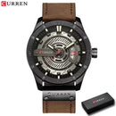 Brand CURREN- Men's Luxury Quartz Watch - High Quality